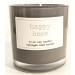Vintages Home Market - Happy Home   Candle,   Limited Edition Light Grey