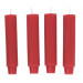Tapers - Short, Red (Set of 4)