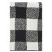 Throw, Buffalo Check, Black & White Chenile