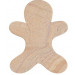 Platter - Small Winter Marble Board, Gingerbread Man