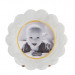 Frame - Small Resin White Scalloped